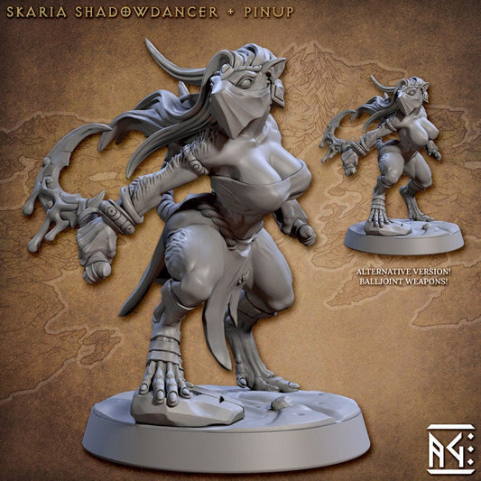 Skaria - Pinup - Sandfang Ratkin - Unpainted Miniature