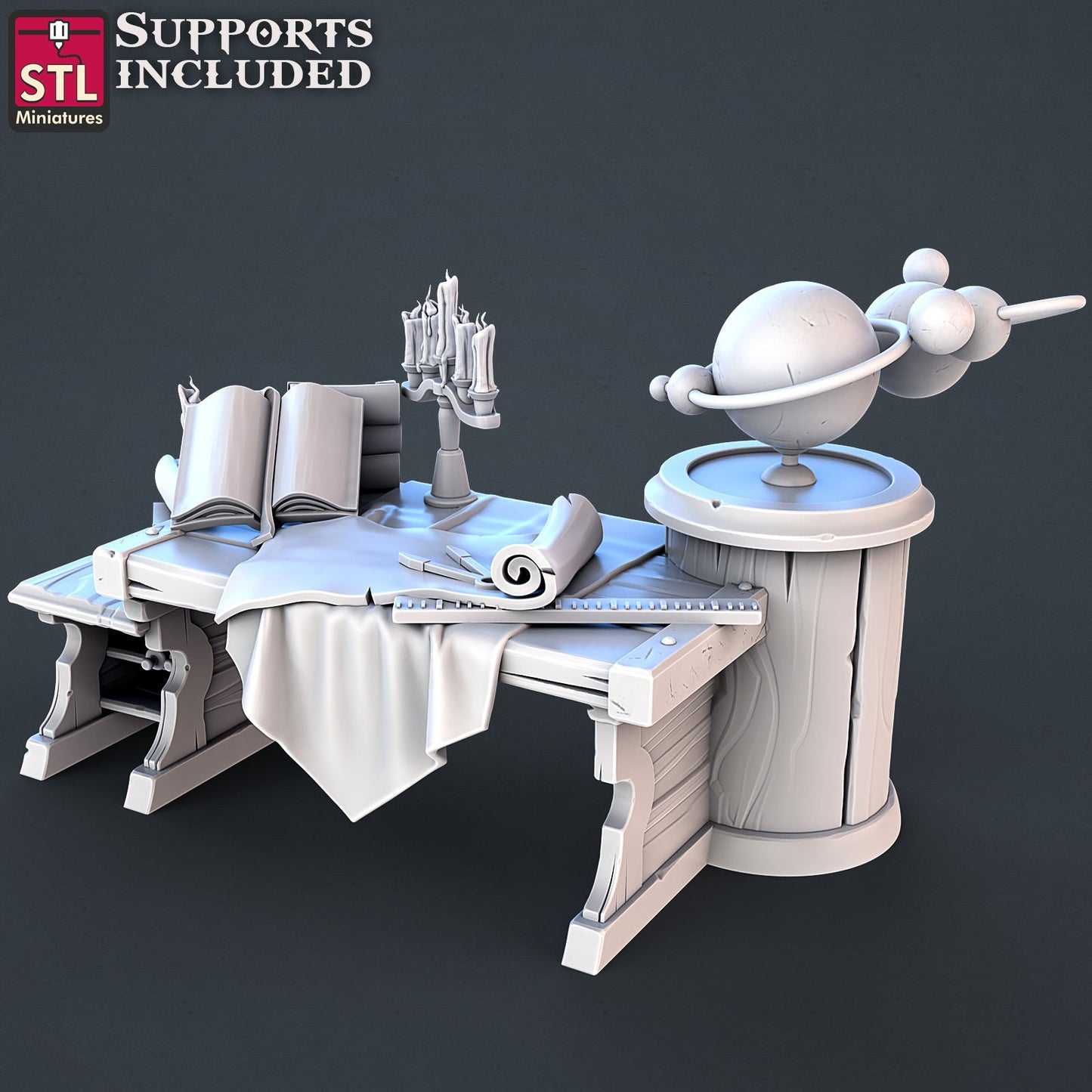 Astronomer Desk - Unpainted Miniature