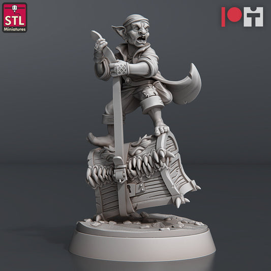 Goblin Treasure Hunter - Unpainted Miniature