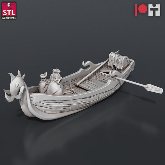 Rowboat - Unpainted Miniature