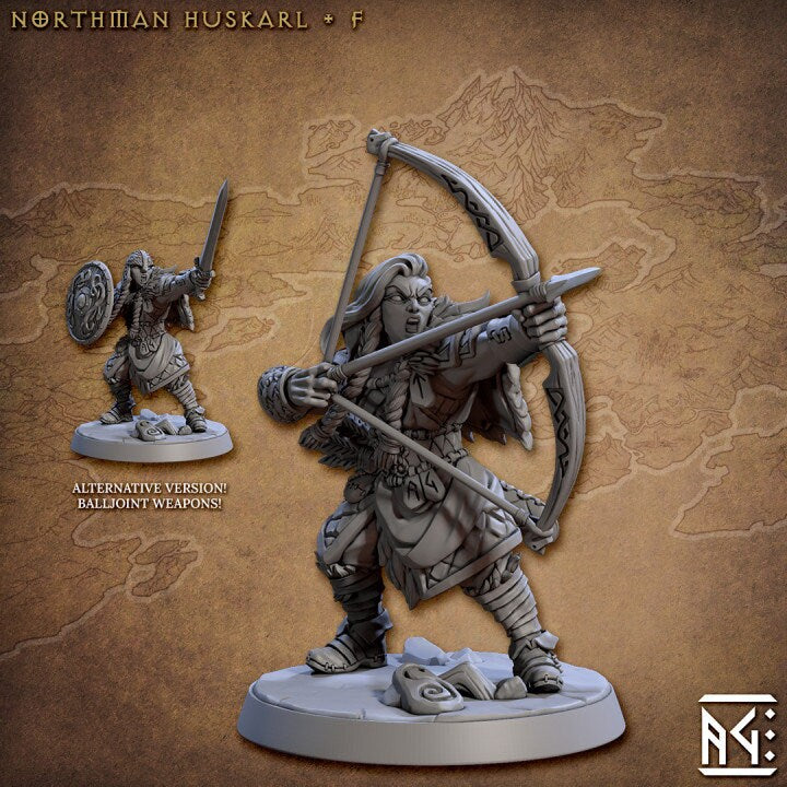 Northmen Huskarl - Pose F - Skutagaard Northmen - Unpainted Miniature