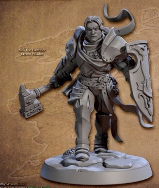 Alex the Hammer - Temple of Arba Set - Unpainted Miniature