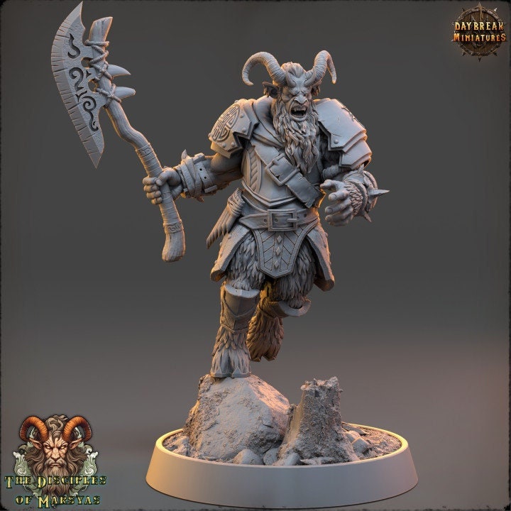 Glahod Rusher - The Disciples of Marsyas - Unpainted Miniature – Ryn's ...