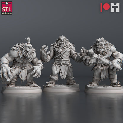 Snow Trolls - Unpainted Miniature