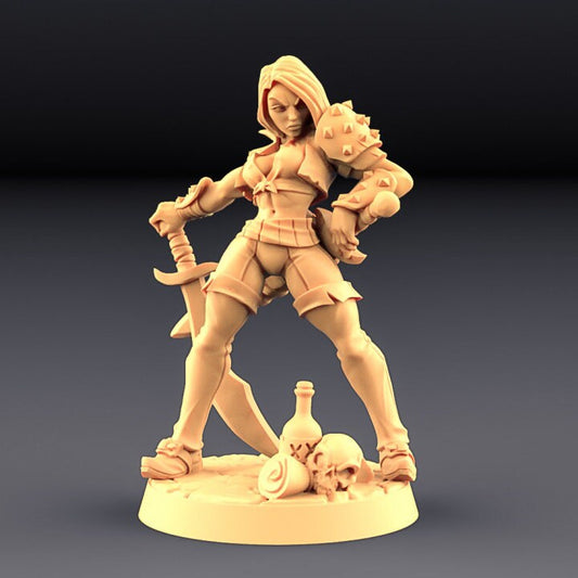 Aline the Bold - Unpainted Miniature