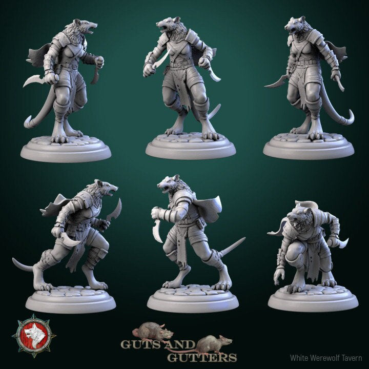 Female Rogue Rats - Unpainted Miniature