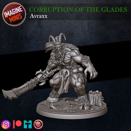 Avraxx - Satyr Boss - Unpainted Miniature