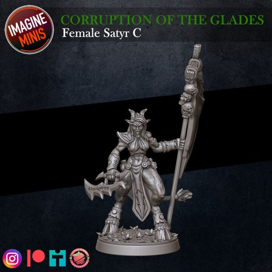 Female Satyr - Pose C - Unpainted Miniature