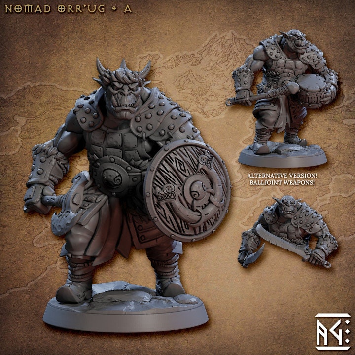 Nomad Orr'ugs - Pose A - Unpainted Miniature