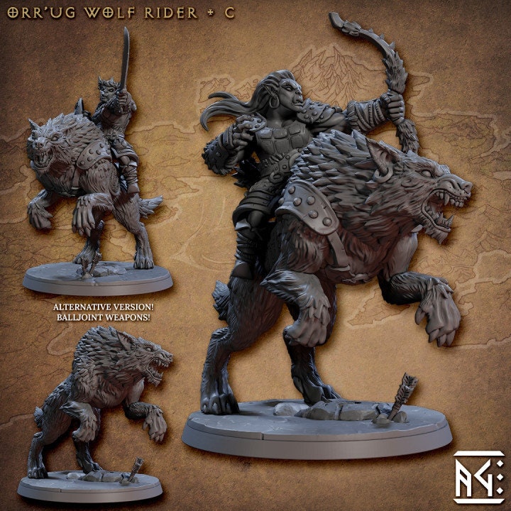 Wolf Riders - Nomad Orr'ugs - Unpainted Miniature