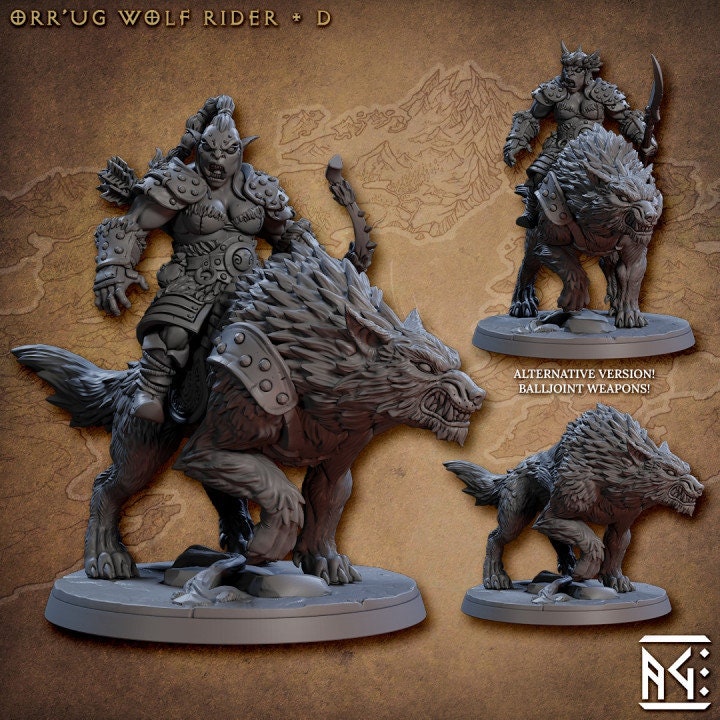 Wolf Riders - Nomad Orr'ugs - Unpainted Miniature