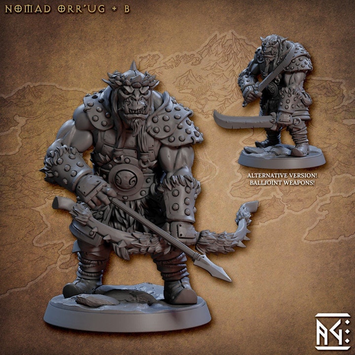 Nomad Orr'ugs - Pose B - Unpainted Miniature