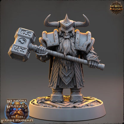 Dunko Ghoulhammer - Deviant Dwarves of the Pandemonium - Unpainted Miniature