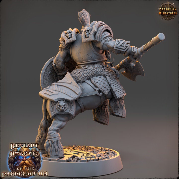 Arnan Stonecold - Deviant Dwarves of the Pandemonium - Unpainted Miniature