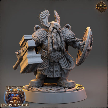 Thourung The Brazen Baron - Deviant Dwarves of the Pandemonium - Unpainted Miniature