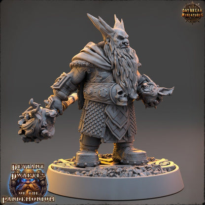 Vladkaz Of The Burning Earth - Deviant Dwarves of the Pandemonium - Unpainted Miniature