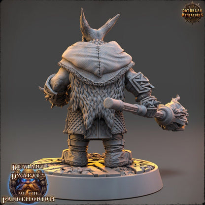 Vladkaz Of The Burning Earth - Deviant Dwarves of the Pandemonium - Unpainted Miniature