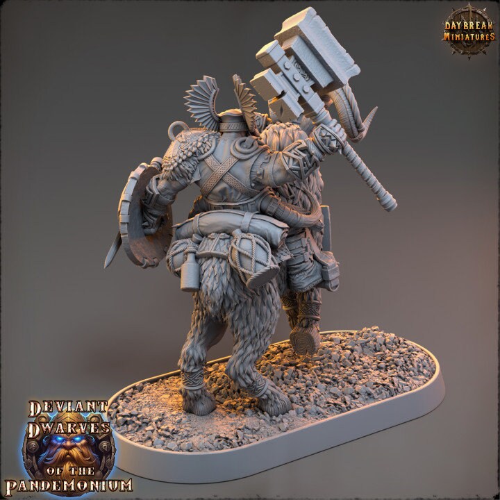 Trazdak Darkbane - Deviant Dwarves of the Pandemonium - Unpainted Miniature