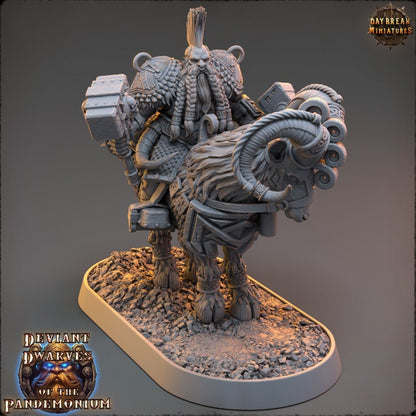 Lukasz Drencher - Deviant Dwarves of the Pandemonium - Unpainted Miniature