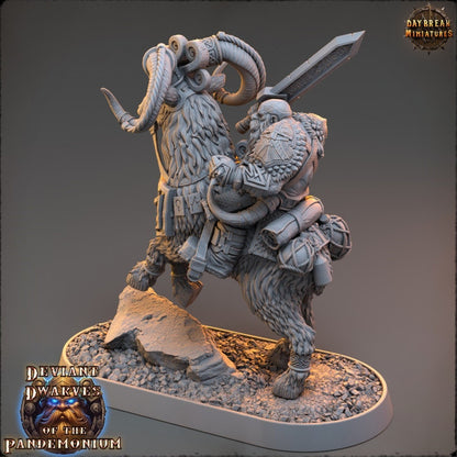 Arviz Thundergrind - Deviant Dwarves of the Pandemonium - Unpainted Miniature