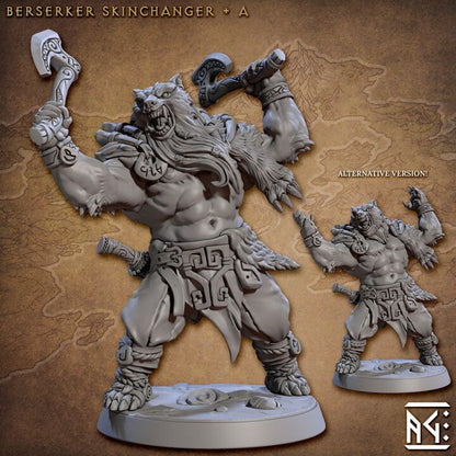 Berserker Skinchanger - Skutagaard Northmen - Unpainted Miniature