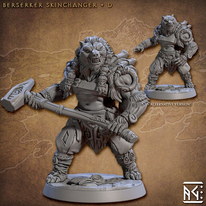 Berserker Skinchanger - Skutagaard Northmen - Unpainted Miniature