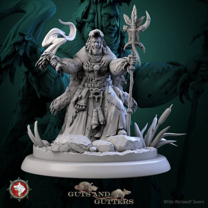 Cloo - Swamp Hag - Unpainted Miniature