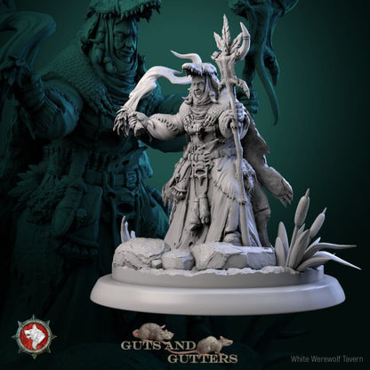 Cloo - Swamp Hag - Unpainted Miniature