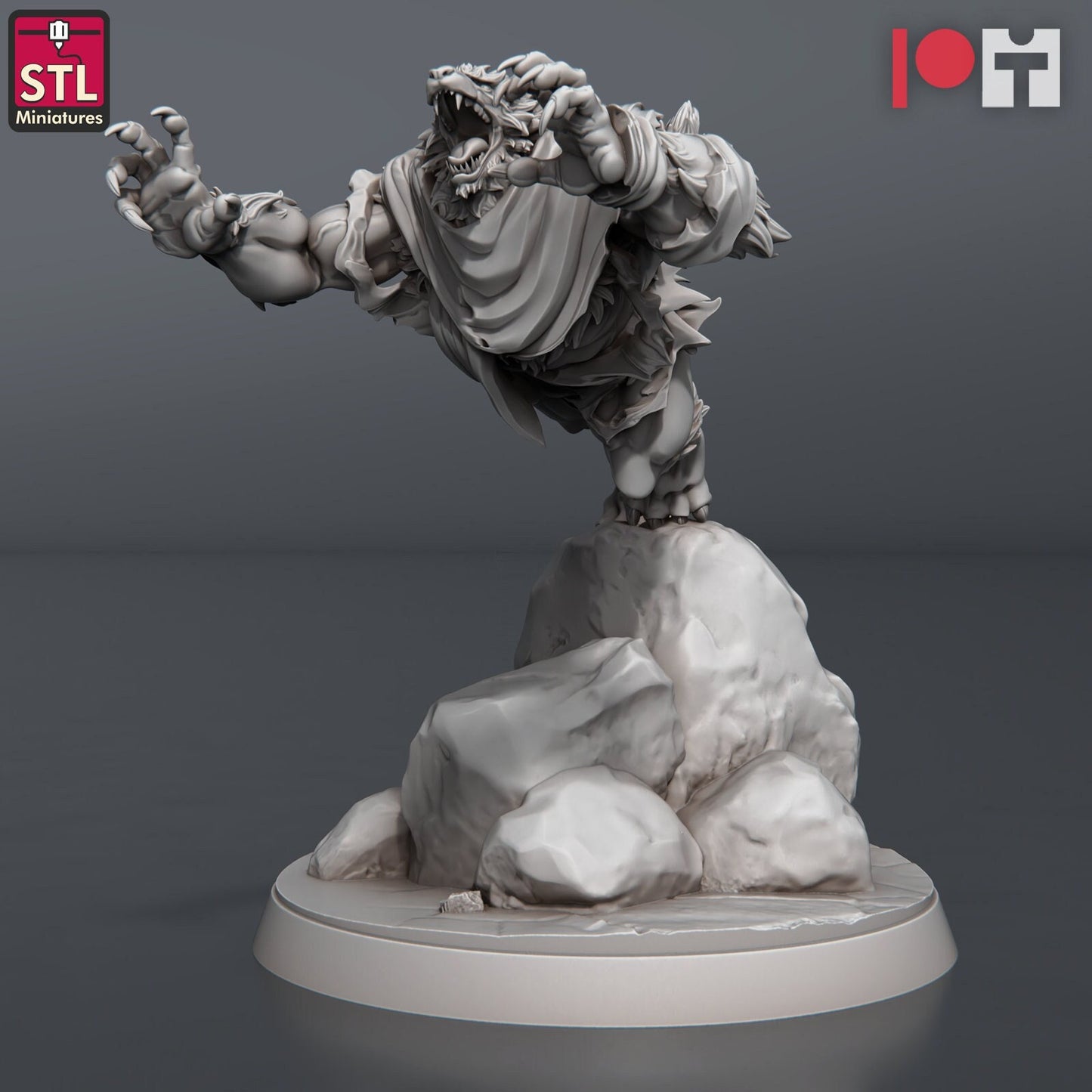 Werewolf - Pose D - Unpainted Miniature