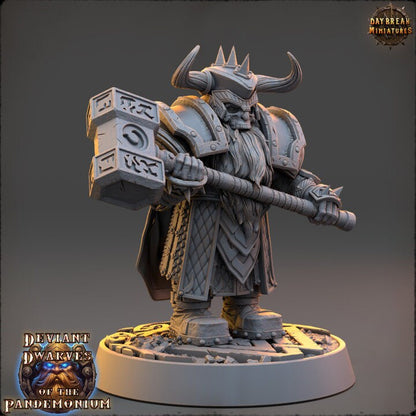 Dunko Ghoulhammer - Deviant Dwarves of the Pandemonium - Unpainted Miniature