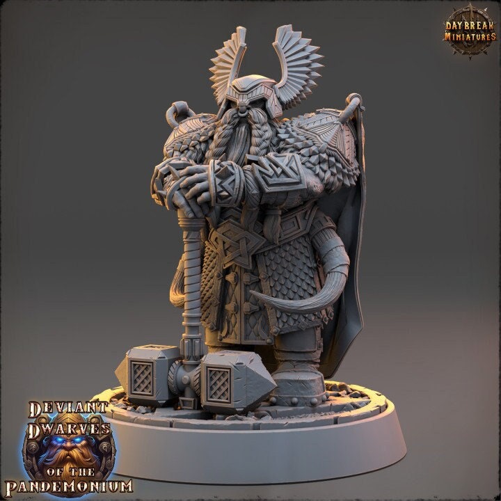 Judge Sindri - Deviant Dwarves of the Pandemonium - Unpainted Miniature