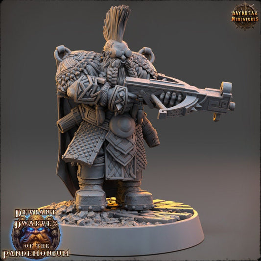 Jagno The Impaler - Deviant Dwarves of the Pandemonium - Unpainted Miniature
