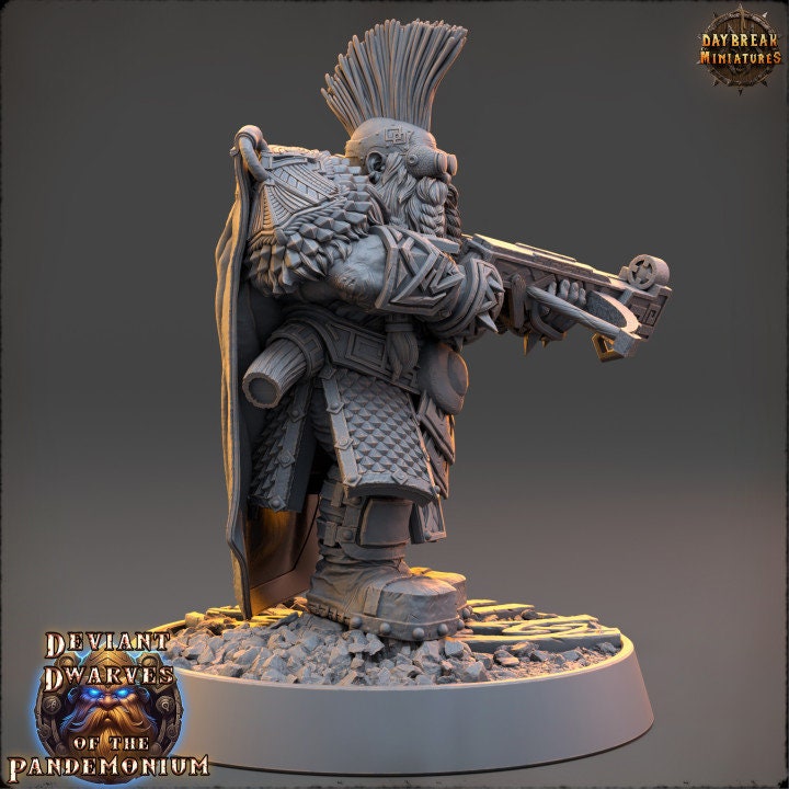 Jagno The Impaler - Deviant Dwarves of the Pandemonium - Unpainted Miniature