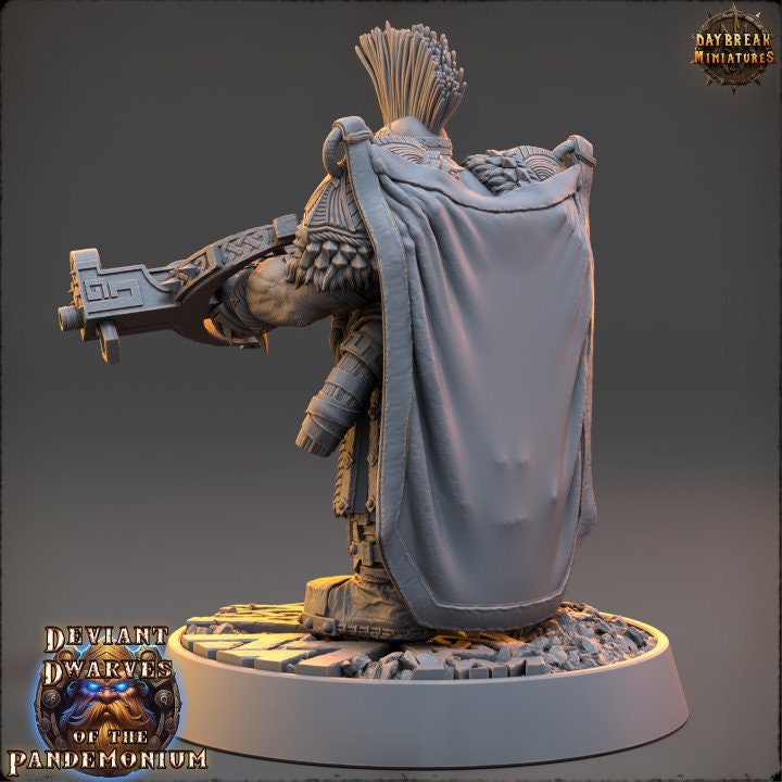 Jagno The Impaler - Deviant Dwarves of the Pandemonium - Unpainted Miniature