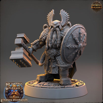 Thourung The Brazen Baron - Deviant Dwarves of the Pandemonium - Unpainted Miniature