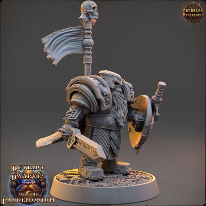 Szigalf Skullmount - Deviant Dwarves of the Pandemonium - Unpainted Miniature