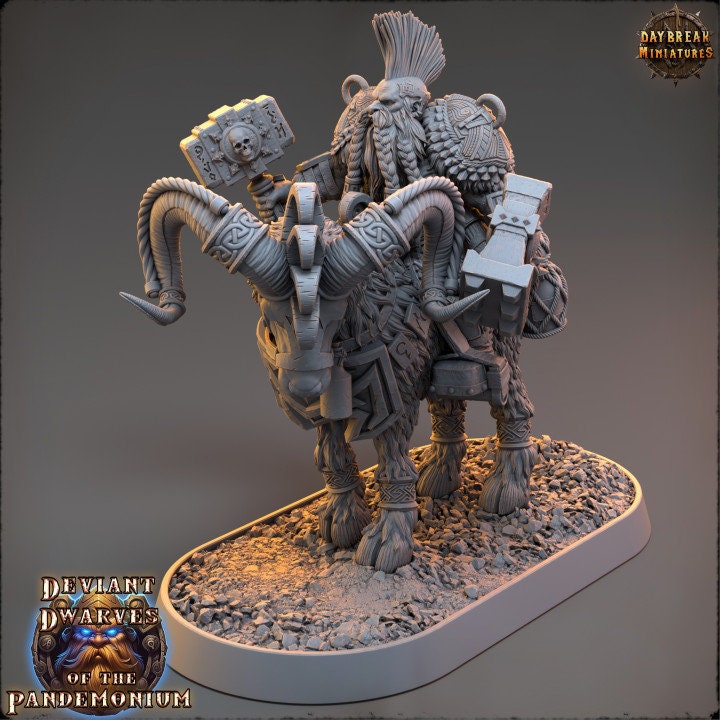 Lukasz Drencher - Deviant Dwarves of the Pandemonium - Unpainted Miniature