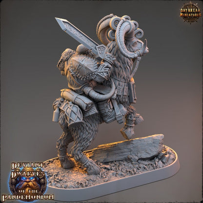 Arviz Thundergrind - Deviant Dwarves of the Pandemonium - Unpainted Miniature