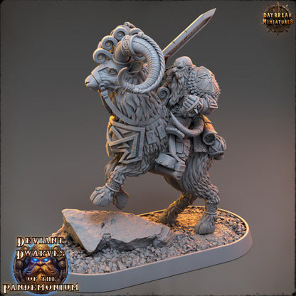 Arviz Thundergrind - Deviant Dwarves of the Pandemonium - Unpainted Miniature