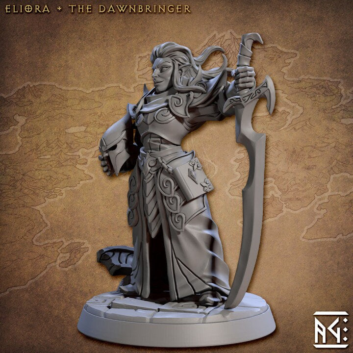 Eliora the Dawnbringer - Noble Alfar Set - Unpainted Miniature