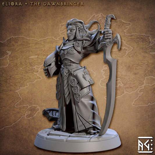 Eliora the Dawnbringer - Noble Alfar Set - Unpainted Miniature