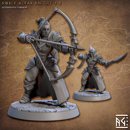 Noble Alfar Knight - Pose E - Unpainted Miniature