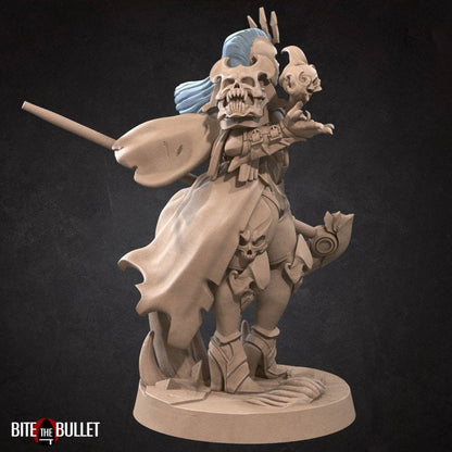 Hero Necromancer - Human Necromancer - Unpainted Miniature