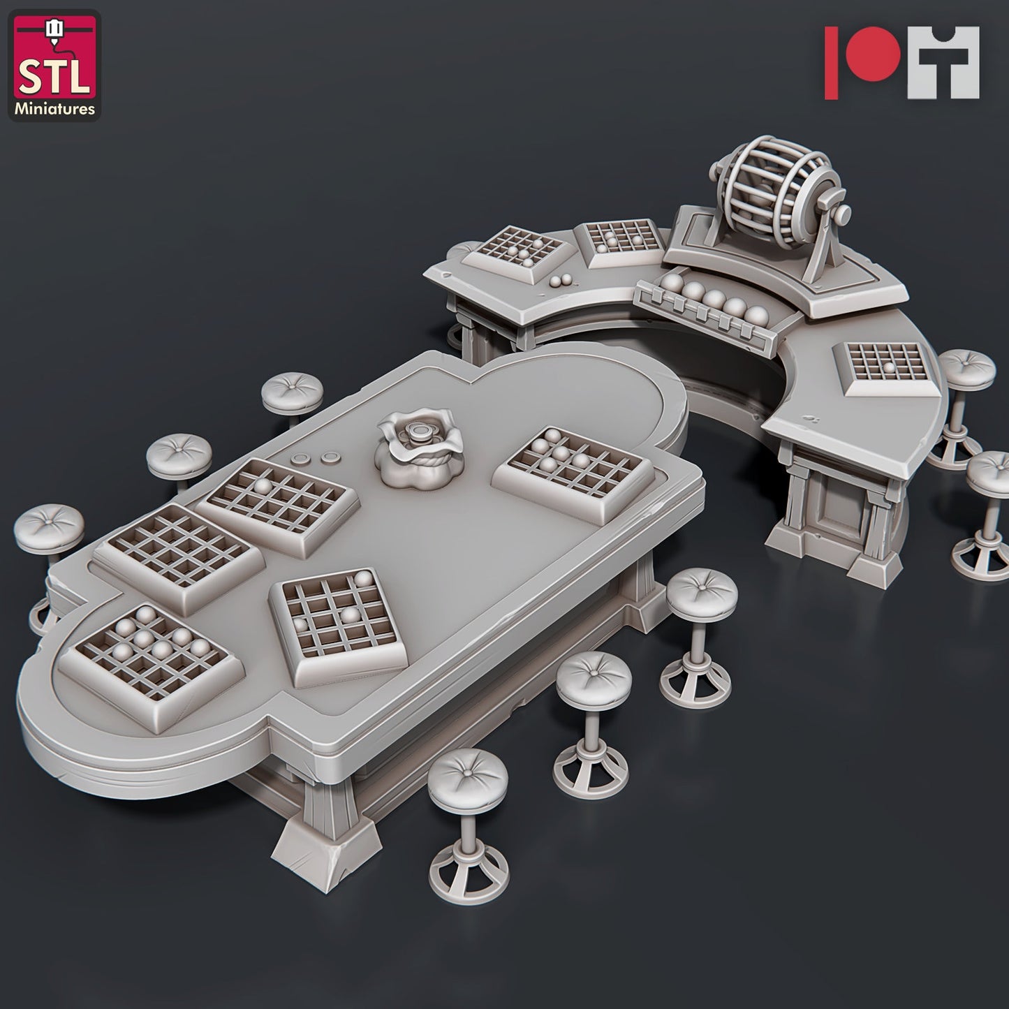 Bingo Table - Casino Set - Unpainted Miniature