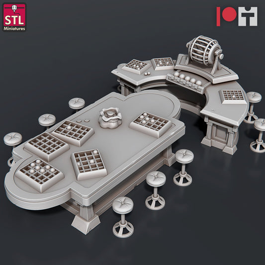 Bingo Table - Casino Set - Unpainted Miniature