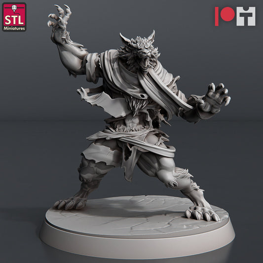 Werewolf - Pose A - Unpainted Miniature