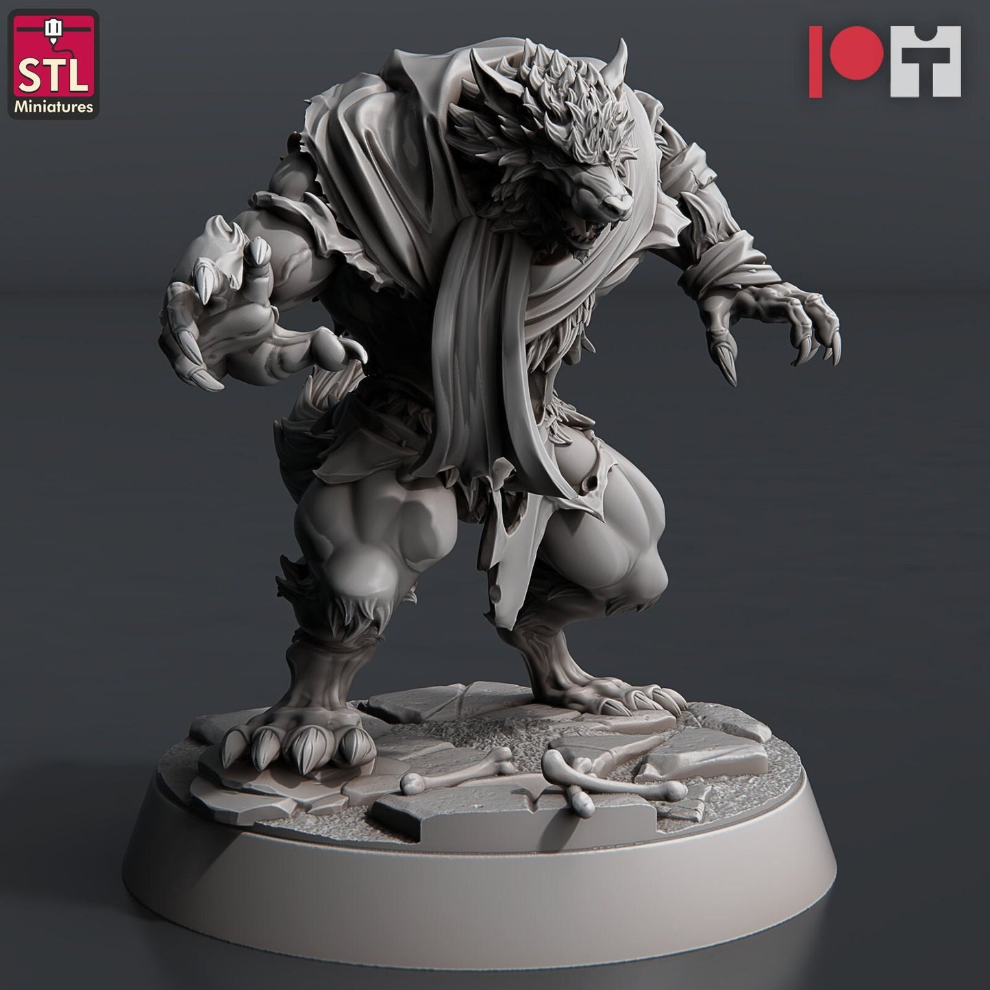 Werewolf - Pose C - Unpainted Miniature