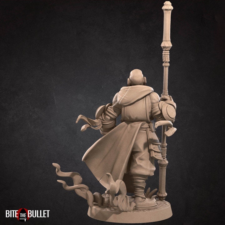 Hero Monk - Male Monk - Unpainted Miniature