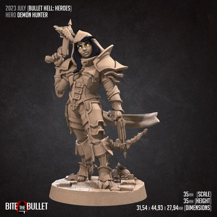 Hero Demon Hunter - Unpainted Miniature