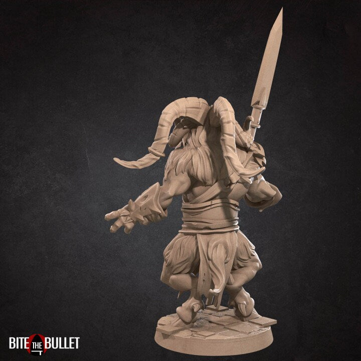 Goatman Boss - Unpainted Miniature